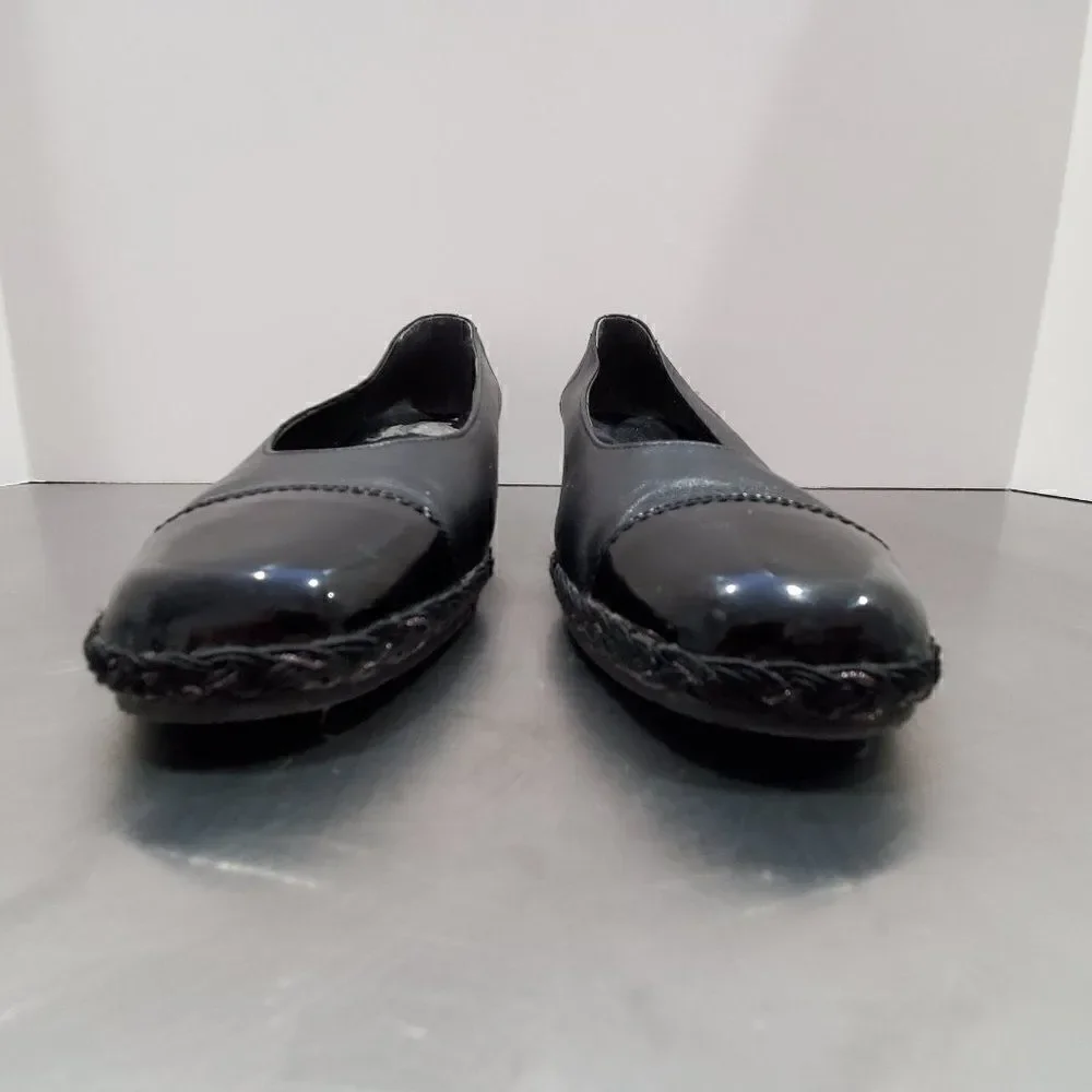 Sesto Meucci Black Espadrille Wedge 8 M